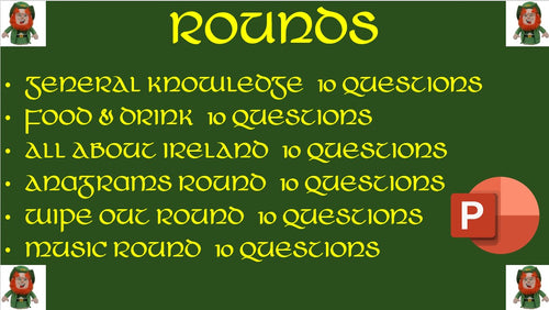 St Patrick's Day Quiz - PowerPoint Format