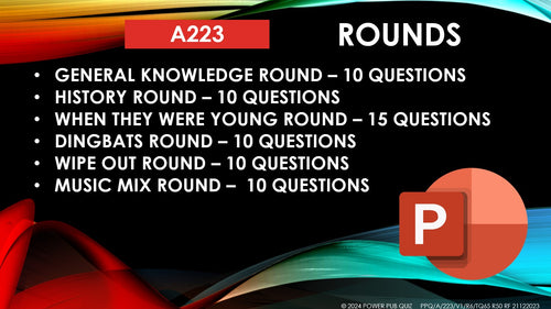 A223 Pub Quiz (03 Mar 2024) - PowerPoint Format